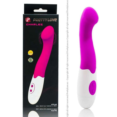 Vibratore di Lusso Charles in Silicone con 30 Modalità, Viola